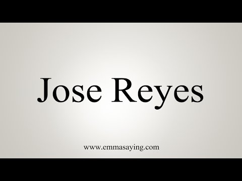 How to Pronounce Jose Reyes