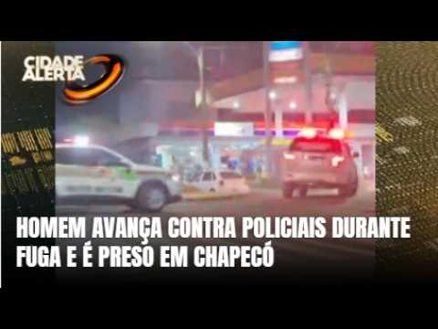 Motorista de 31 anos tenta atropelar PMs e acaba preso em Chapecó