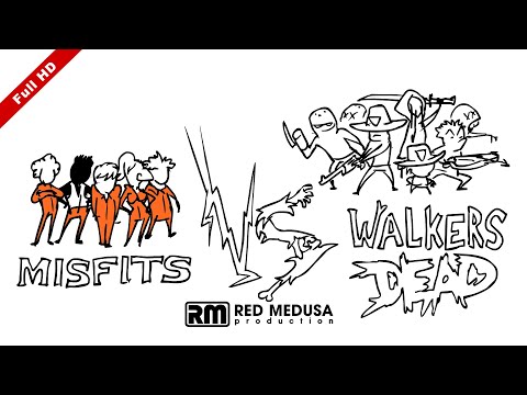 Animated Versus - Misfits VS Walking Dead FullHD