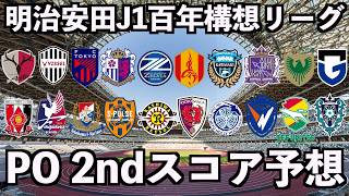 【J1百年構想リーグ】プレーオフ第2戦スコア予想【霜月陸斗/VTuber】