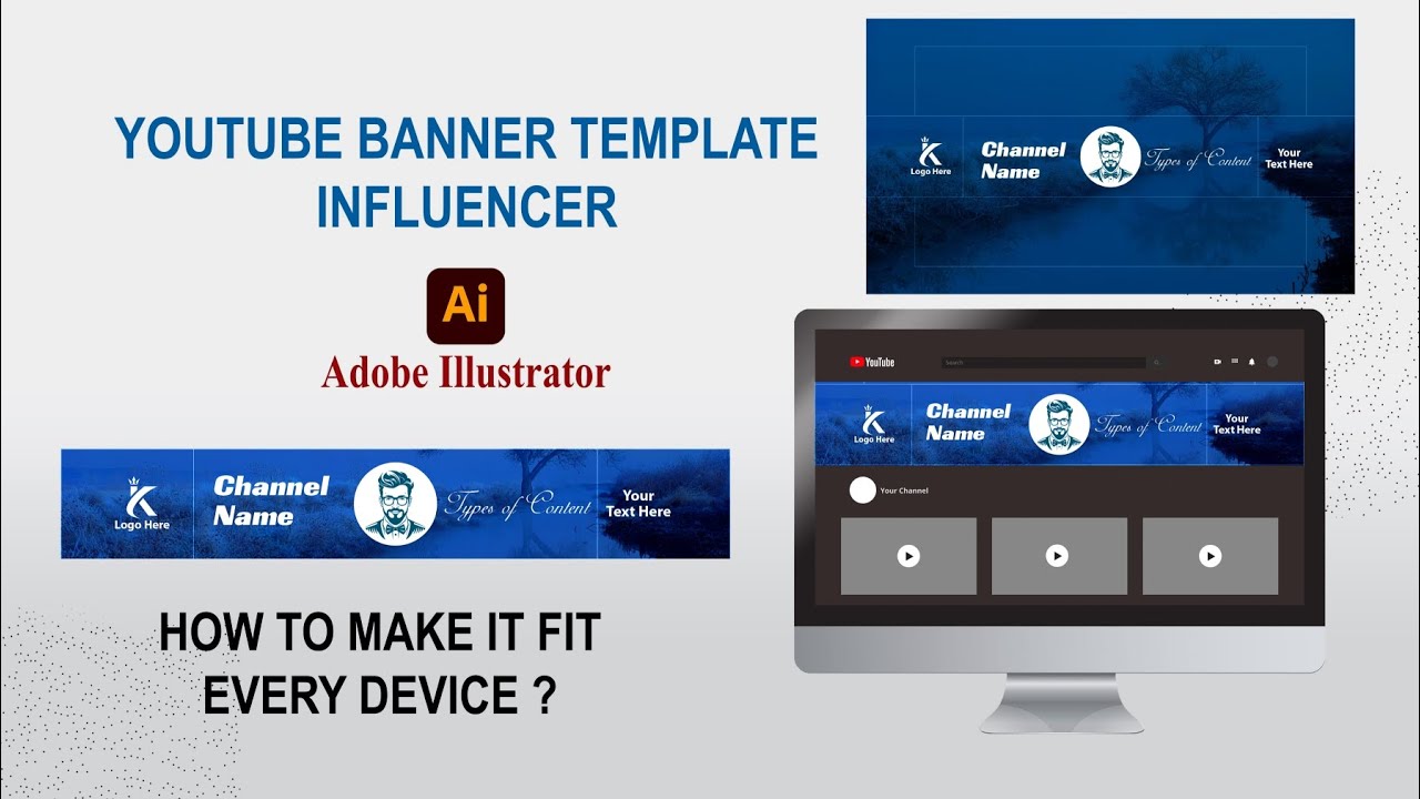 Create Stunning YouTube Channel Banners in Illustrator (Easy Tutorial)