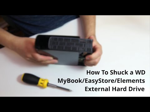 How to Shuck/Open WD MyBook/EasyStore/Elements External Hard Drives