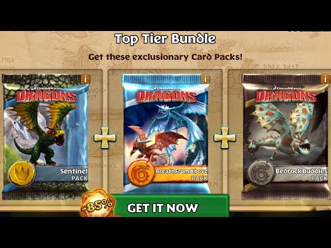 SENTINEL & BREATH FROM ABOVE & BEDROCK BUDDIES Packs - Dragons:Rise of Berk