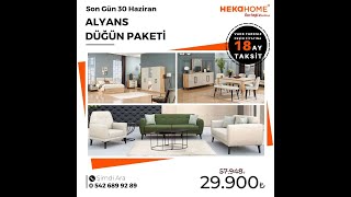 Türkiye'nin Mobilya Markası Hekahome - Düğün Paketi Modelleri