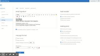 How to Add signature to Outlook Web App