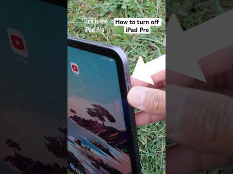 How to turn off iPad Pro in 5 seconds! 📱📴 #apple #ipadpro