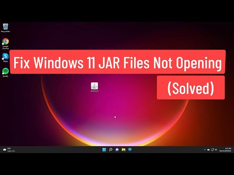 Fix Windows 11 JAR Files Not Opening (Solved)