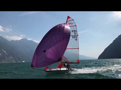29er sailing before Europeans Garda 2019