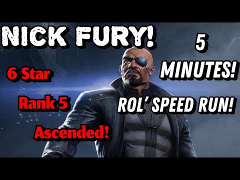 MCOC Rank 5 Ascended Nick Fury! Realm of Legends Speed Run!