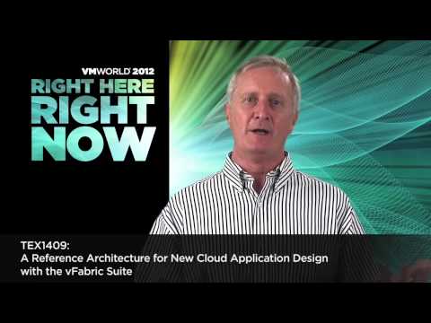 VMworld 2012 Tech Exchange: TEX1409 - Reference Architecture for Cloud App w/ vFabric