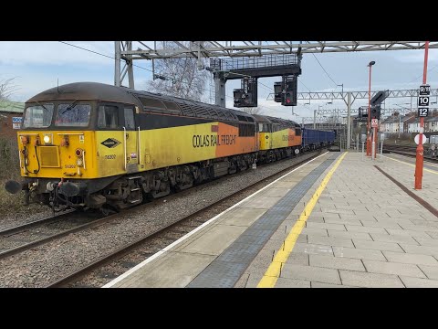 Colas Rail 56302 56090 6K38 Longport - Crewe Basford Hall, run round at Stafford 15.03.2022