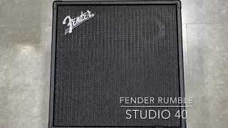 Video thumbnail for Fender Rumble Studio 40 Bass Amp by Robin Smith