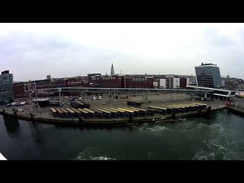 Minikreuzfahrt Auslaufen aus Kiel in Zeitraffer Time lapse mit Stena Germanica