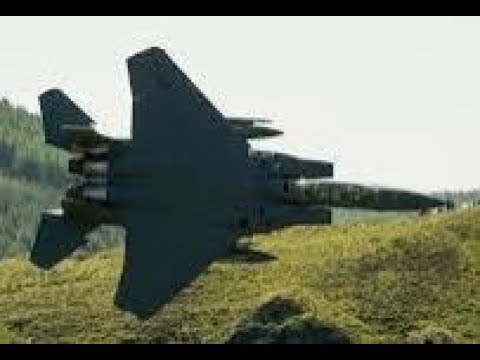US F 15 Eagle Pilot Flying At Low Levels Through Mach Loop
