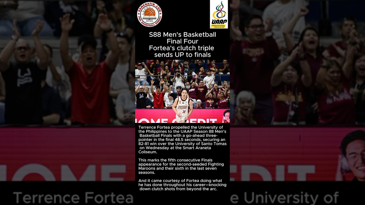 UAAP Men's Basketball: UP wins Final 4 thriller vs UST to grab the first Finals berth