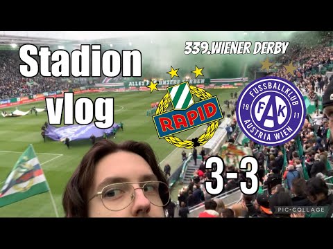 Rapid vs Austria - Stadionvlog | 339. Wiener Derby | SPANNEND bis zum SCHLUSS 💚🤍
