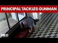 Watch: Principal stops gunman entering high school in Oklahoma