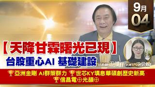 【財經至尊】 王曈  0904《【天降甘霖 曙光已現】》🏆亞洲金剛 AI群策群力🏆世芯ky填息華碩創歷史新高🏆信昌電⊕光頡⊕