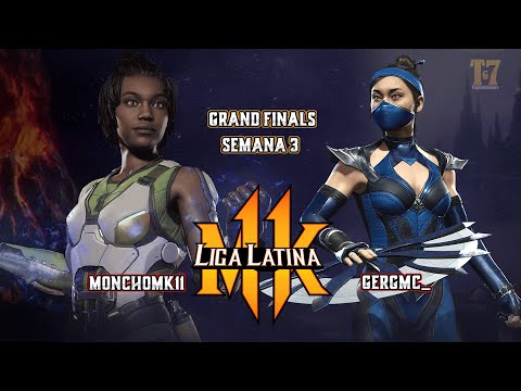 GRAND FINALS - Monchomk11 vs GerGmc -  Jacqui vs Kitana - MK11 Liga Latina Sur Semana 3