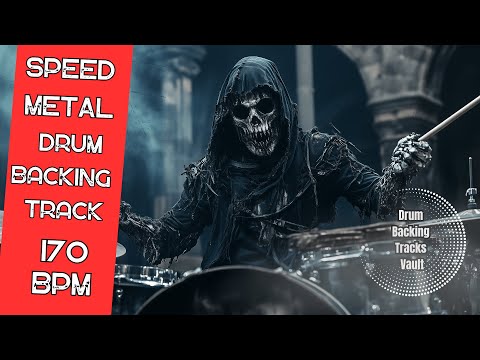 Speed Metal Drum Track - 170 BPM | Aggressive Groove & Riff-Driven Fury