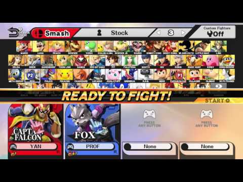 Smash 4 Weekly #10 Losers Round 5 Yan (Captain Falcon) Vs Professing (Fox)