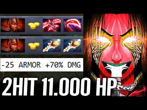 🔥 2HIT 11000 HP - Phantom Assassin 2x Desolator Rapier +70% DMG WTF Strongest Carry TOP Dota 2 Pro