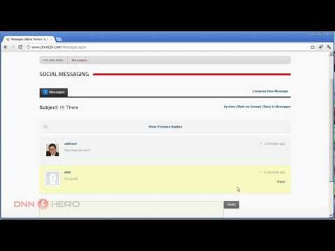 The new collaboration modules on DNN 6.2: Member Directory and Messaging - part 2/2 - Video #316