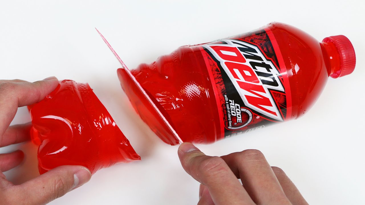 How to Make a Mountain Dew CODE RED Gummy Bottle!