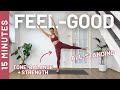 15 MIN ALL STANDING FEEL GOOD WORKOUT Full Body No Repeats No Equipment