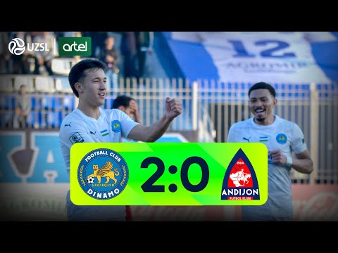 Superliga 21-tur. Dinamo - Andijon bahsida kiritilgan gollar va xavfli vaziyatlar (Highlights)