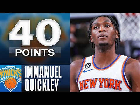 Immanuel Quickley Drops CAREER-HIGH 40 Points In Knicks W! | March 27, 2023