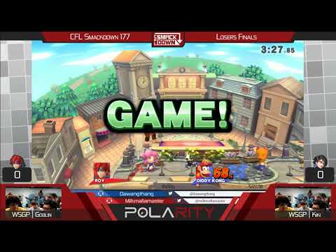 CFL Smackdown 177 WiiU - WSGP | Goblin (Roy) vs WSGP | Kiki (Diddy Kong) - Losers Finals