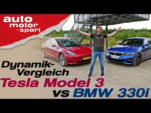 Wer ist dynamischer? Tesla Model 3 vs BMW 330i - Bloch erklärt #71 | auto motor & sport