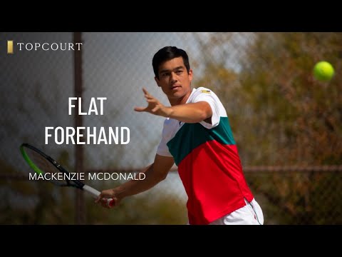 Mackenzie McDonald: Flat Forehand | TopCourt
