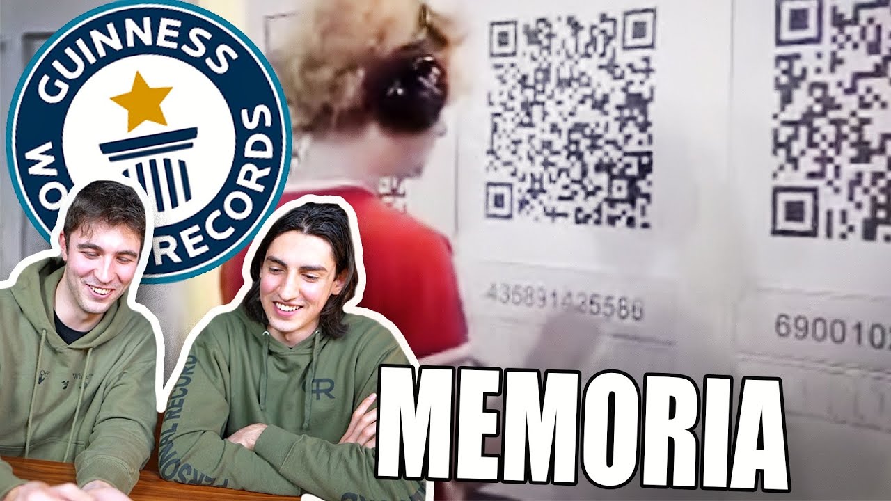 REAZIONE AI RECORD MONDIALI COL CAMPIONE DI MEMORIA @AndreaMuzii