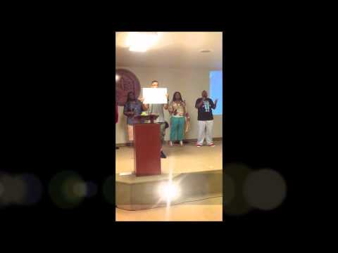 Elder Gerald Pace flowing