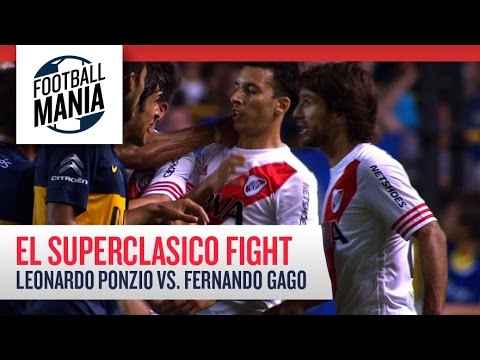 Boca X River - Leonardo Ponzio Vs. Fernando Gago Fight!