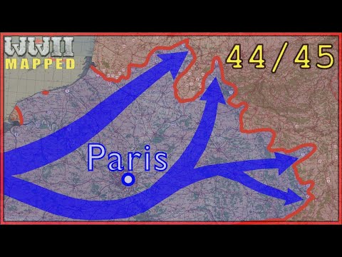 WW2 - Western Front 1944/1945. Real Time Animated map