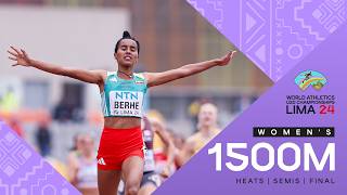 Full Women's 1500m Heats, Semi-finals & Finals | World Athletics U20 Championshi