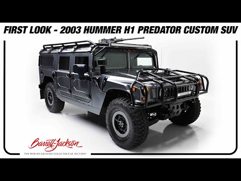 FIRST LOOK - 2003 Hummer H1 Predator Custom SUV - BARRETT-JACKSON 2022 HOUSTON AUCTION