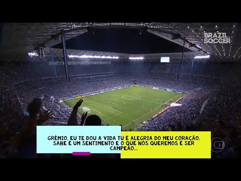 Quando a torcida do Grêmio impressiona durante transmissão de TV...