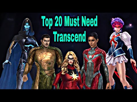 Must Need Transcend Characters Rank And Top 20 Transcend Characters List - Marvel Future Fight