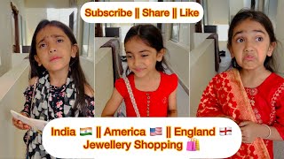 India🇮🇳|American🇺🇸|England🏴󠁧󠁢󠁥󠁮󠁧󠁿|Jewellery Shopping| #youtubeshorts | Samayra Narula |