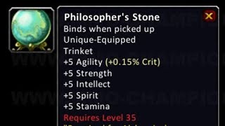 How to get Philosopher's Stone recipe - World of Warcraft