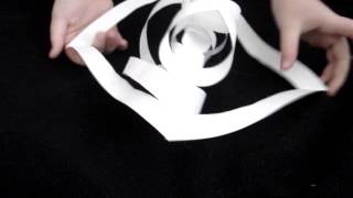 How to make a pretty 3D paper snowflake (with voice)