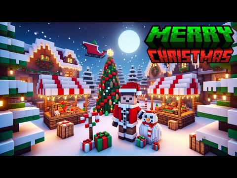 Build a Christmas Village in Minecraft - Episode 2