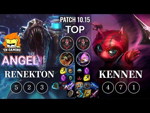 SN Angel Renekton vs Kennen Top - KR Patch 10.15