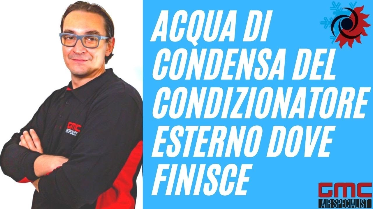Acqua di condensa del condizionatore esterno , dove finisce
