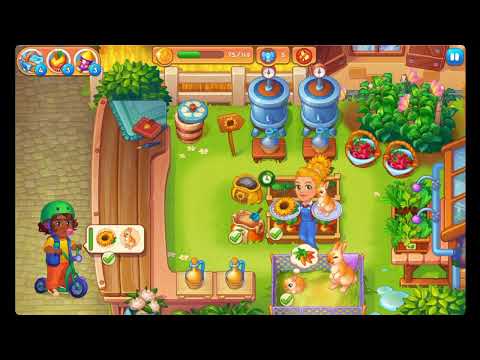 Farming Fever Cooking Games - Level 104 🍎🌻🫐 - No Boosters - FULL STORY - CaroGamesNL