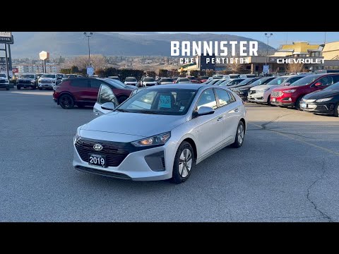 2019 Hyundai Ioniq Hybrid Essential Hatchback in Silver for sale at Bannister Chevrolet Penticton in Penticton, BC